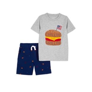 NWT Carters Patriotic Outfit Set Boys Size 4T